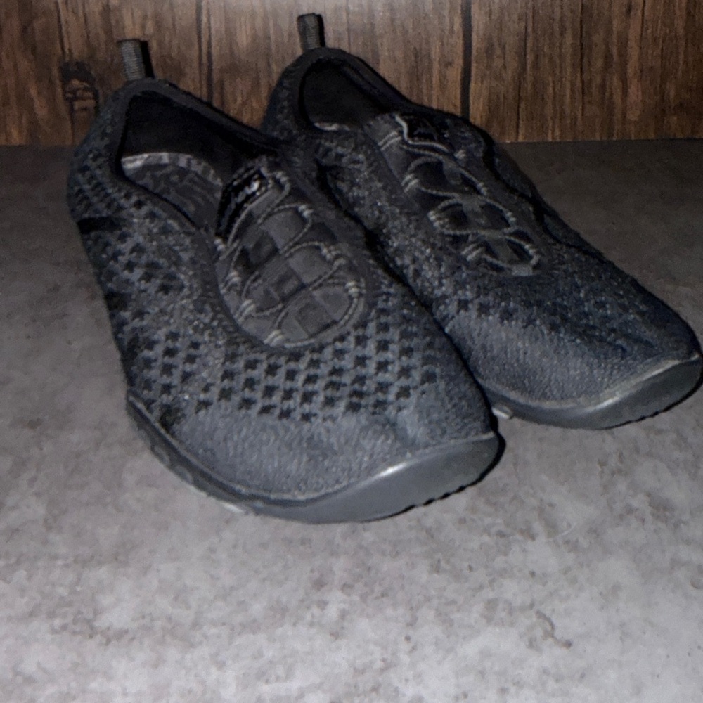 Black Skechers Slip-On Memory Foam Sneakers, Women’s 10